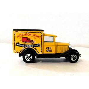 Matchbox Series Model A Ford Van Yellow Black Vintage 1979 Collectible Toy